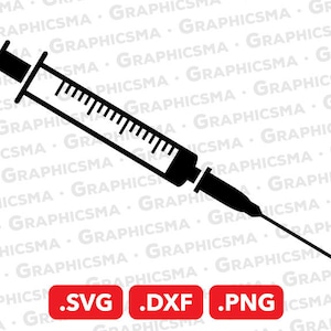 Syringe SVG File, Syringe DXF, Syringe Png, Medical Syringe Svg, Nursing Syringe Svg, Nursing Syringe, Syringe SVG Files, Instant Download