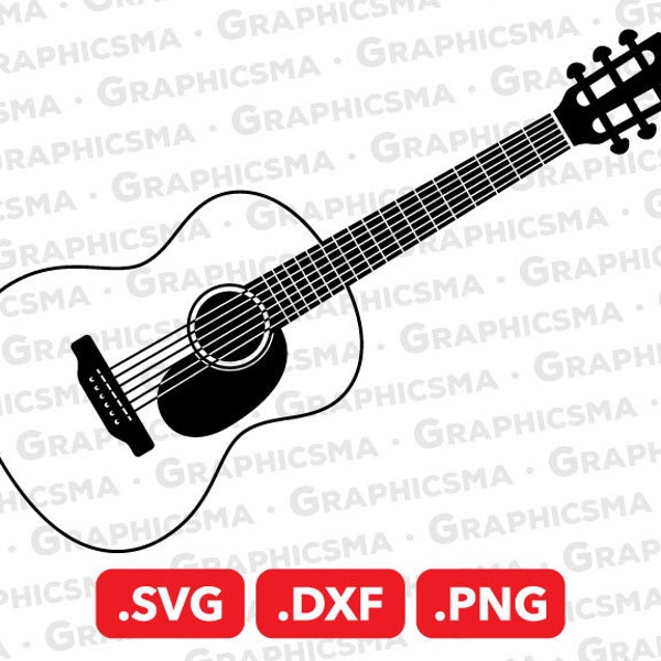 Guitar SVG File, Acoustic Guitar DXF, Guitar Tumbler Png Svg, Guitarist Svg, Acoustic Guitar Tumbler Svg, Guitar SVG Files, Instant Download
