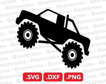 Monster Truck SVG File, Monster Truck DXF, Monster Truck Png, Bigfoot Truck Svg, Big Birthday Svg, Monster Truck SVG Files, Instant Download