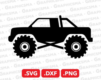 Monster Truck SVG File, Monster Truck DXF, Monster Truck Png, Bigfoot Truck Svg, Big Birthday Svg, Monster Truck SVG Files, Instant Download