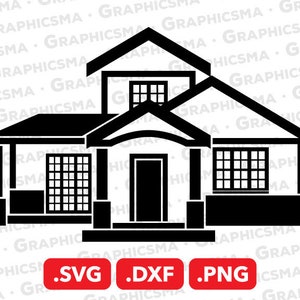 House SVG File, House DXF, House Png, Home Svg, House Map Svg, Small Cute Country House, Love House Svg, House SVG Files, Instant Download