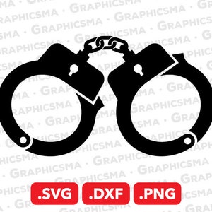 Handcuff SVG File, Handcuffs DXF, Handcuffs Png, Hand Cuff Svg, Police Handcuffs Svg, Prison Handcuffs, Handcuff SVG Files, Instant Download