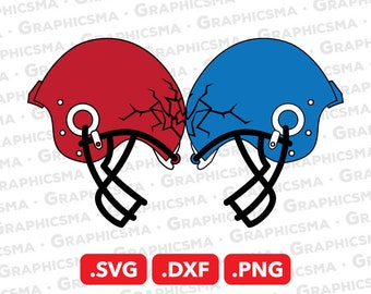 Football Helmet SVG File, Football Helmet DXF, American Football Helmet Smashing Png, American Football Helmet SVG Files, Instant Download