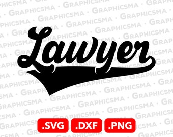 Baseball Style Name SVG File, Lawyer SVG File, Lawyer Svg Cricut Baseball Ribbon Custom Names, Lawyer Svg, Lawyer SVG Files Instant Download