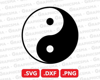 Arquivo SVG Yin Yang, Yin Yang DXF, Yin Yang Png, Símbolo Yin Yang Svg, Dharma Svg, Sinal Yin e Yang Svg, Arquivos SVG Yin Yang, Download instantâneo