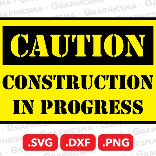 Caution SVG File, Caution DXF, Caution Png, Empty Caution Svg, Caution Construction in Progress Svg Sign, Caution SVG Files Instant Download