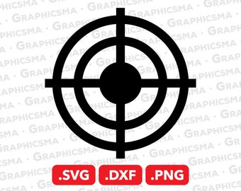 Shooting Target SVG File, Shooting Target DXF, Shooting Target Png, Shooting Svg, Hunting Svg, Shooting Target SVG Files, Instant Download