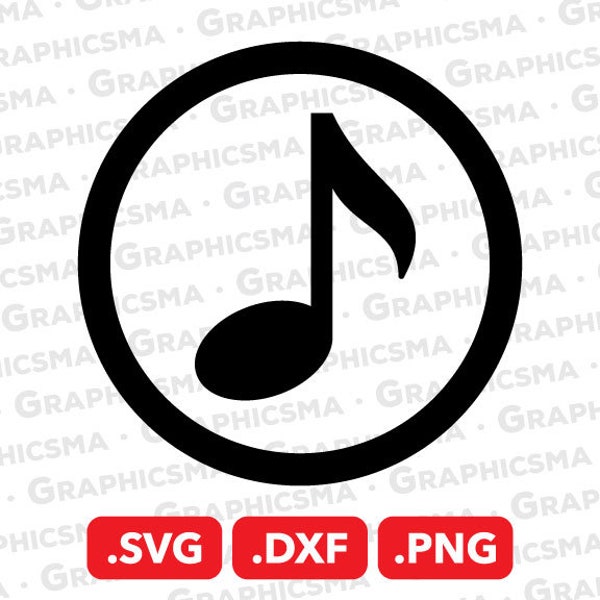 Music Logo SVG File, Custom Name Music Logo DXF, Crotchet Logo Svg, Music Logo Png, Crotchet Name Svg, Music Logo SVG Files Instant Download