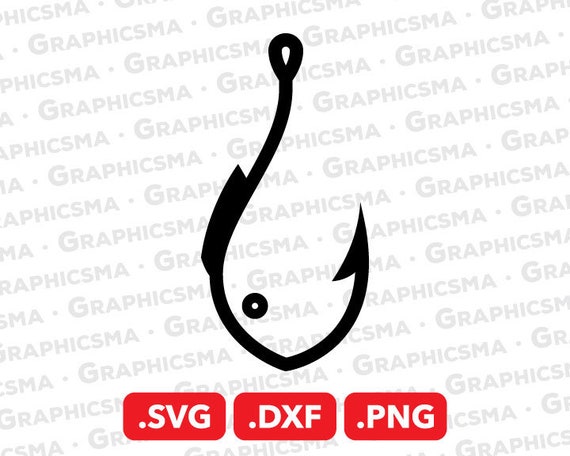 Fish Hook Logo SVG File, Fishing Hook DXF, Fishing Hook Png, Fishing Svg,  Fishing Hook Fish Svg Cut, Fishing Hook SVG Files Instant Download