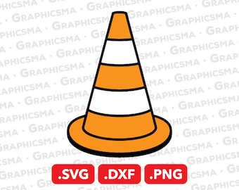 Cono de seguridad SVG Archivo, Cono de seguridad DXF, Cono de seguridad Png, Cono de carretera Svg, Construcción de carretera en curso, Cono de seguridad SVG Archivos Descarga instantánea
