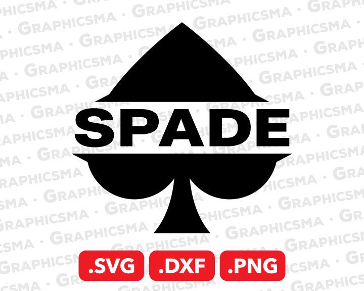 Ace of Spades SVG File, Ace of Spades DXF, Ace of Spades Png, Ace
