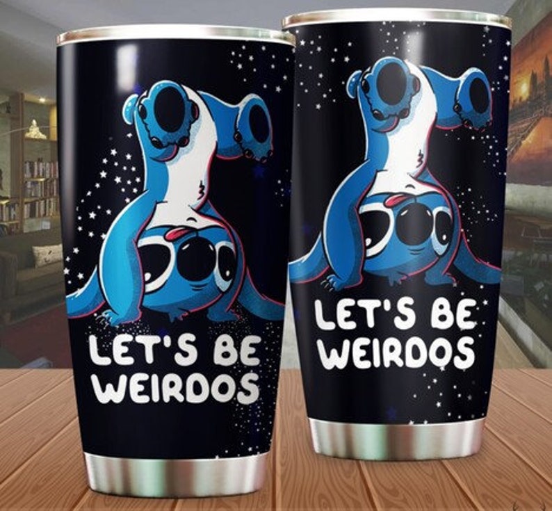Trend Movie Stitch Full Printing Tumbler Stainless Steel Stitch Funny Stitch Stitch Coffee Glitter 20oz 30oz Stitch