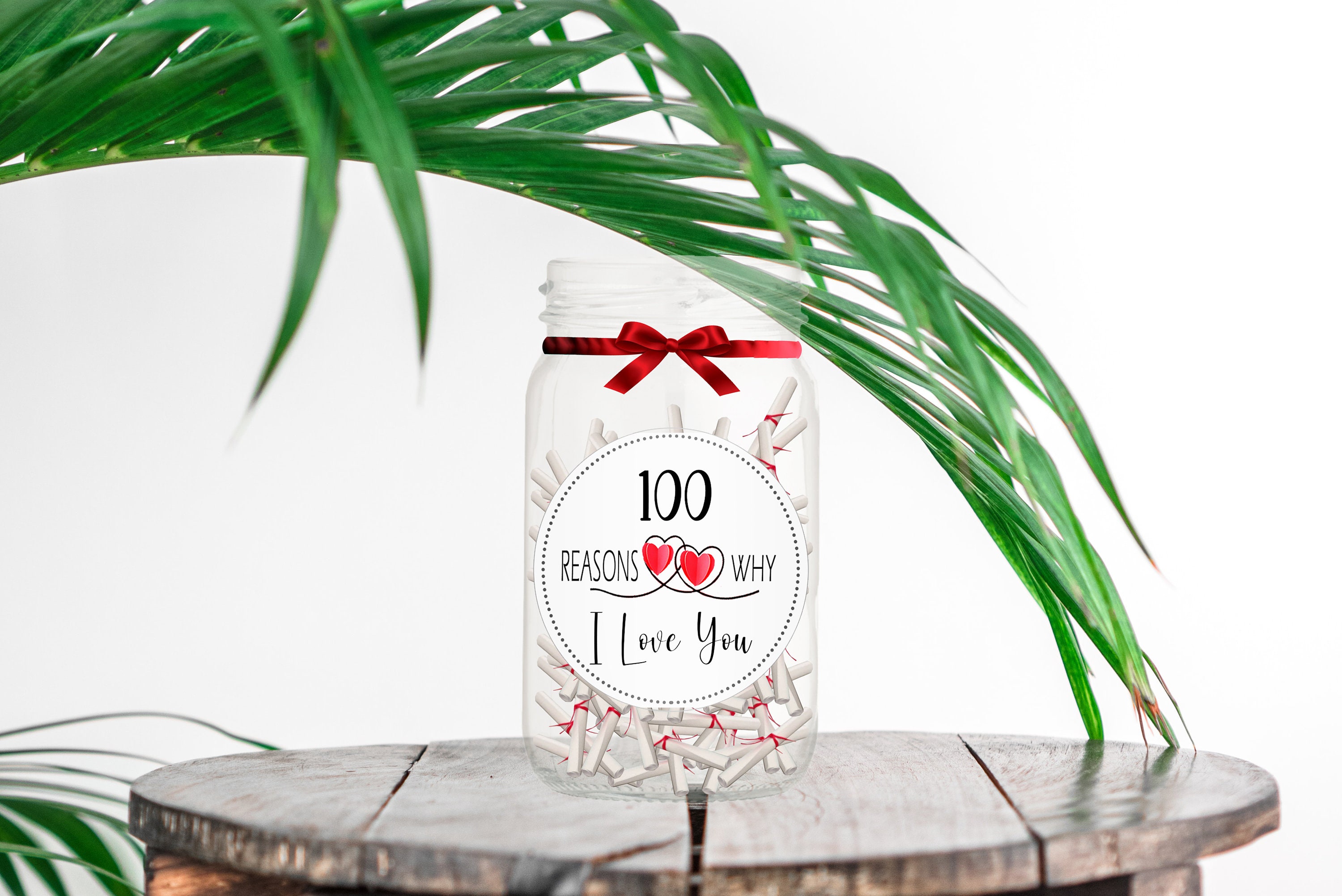 100 Gründe Warum Ich Dich Liebe Glas 100 Gründe warum ich dich liebe glas DIY Geschenk für die | Etsy