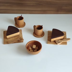 Wooden Kitchen Set, Wooden Toy Kit, Pretend Play Kitchen Plates Toys, Birthday Gift For Kid, Montessori Toy For Child Development