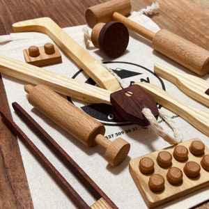 Wooden Doctor Tool Kit, Nurse Doctor Play Kit, Wooden Toy For Kids, Montessori Nursery Doctor Set