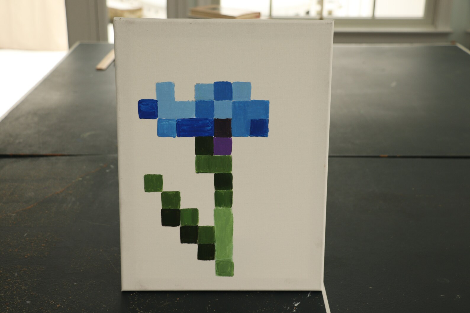 Custom Minecraft Flower Painting Etsy