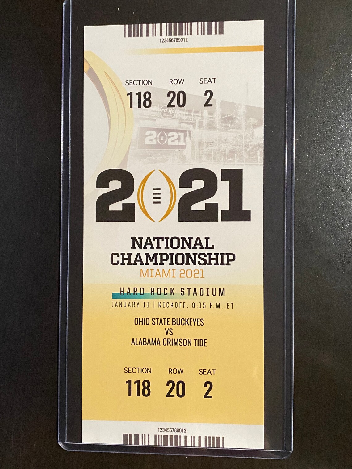 2021 College Football National Championship Commemorative 2021 College Football National Championship Commemorative