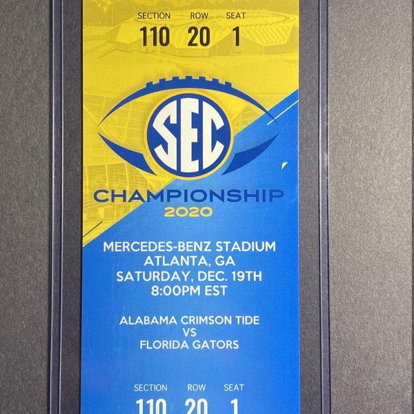 Gator Ticket Stubs Etsy