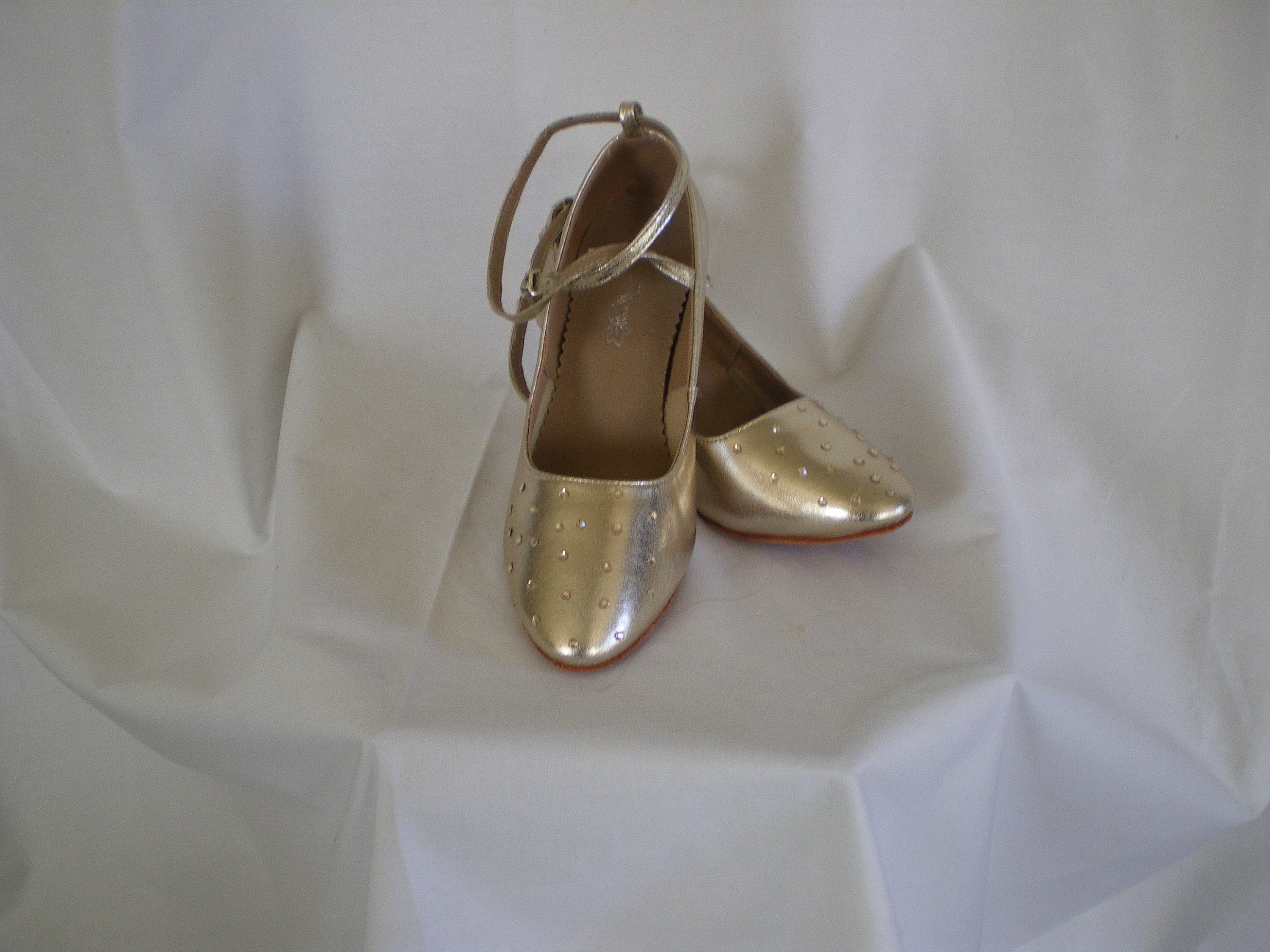 Gold Embellished Ballroom Dance Shoes Etsy