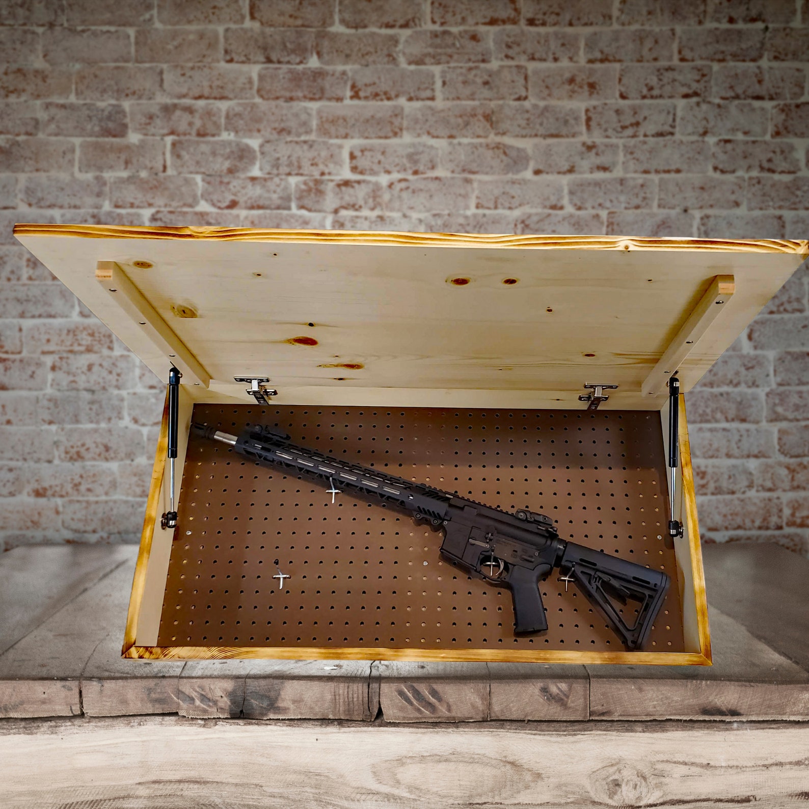 American Flag Personalized Hidden Gun Storage Wall Safe Gun Etsy