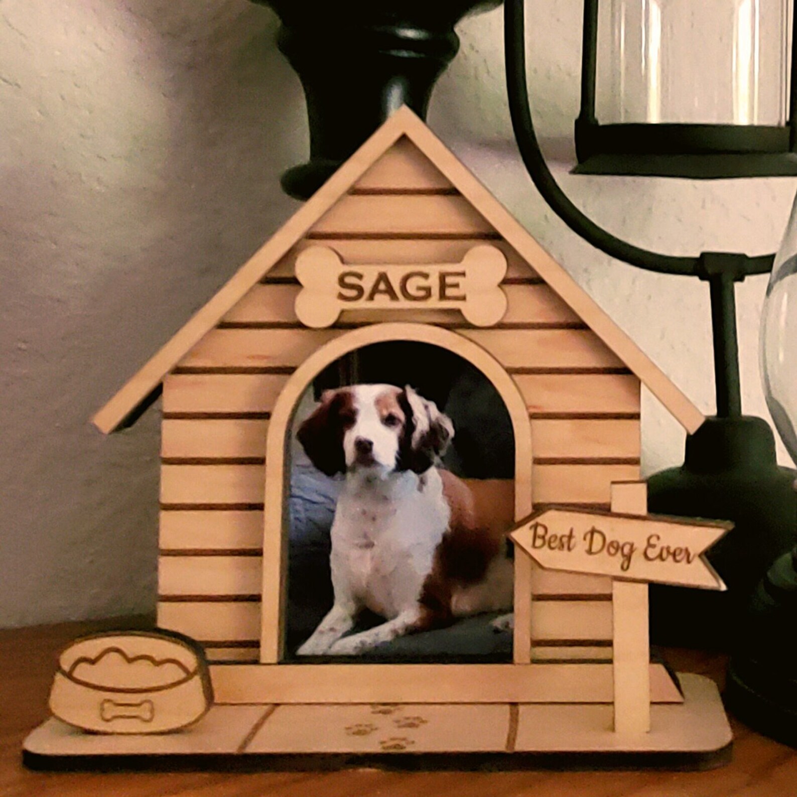 Dog House Photo Frame Dog Frame Memorial Pet Picture Frame Etsy