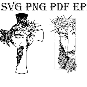 Croce di Gesù SVG, Png, PDF, EPS - File di sublimazione e taglio per la Settimana Santa