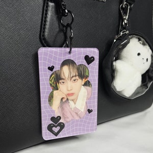 Kpop Purple Lover Boy Acrylic Photocard PC Holder