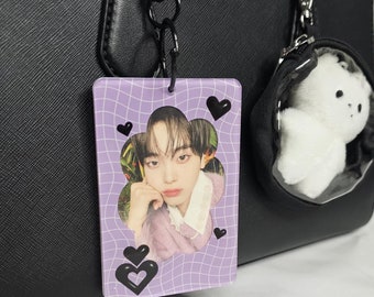 Kpop Purple Lover Boy Acrylic Photocard PC Holder