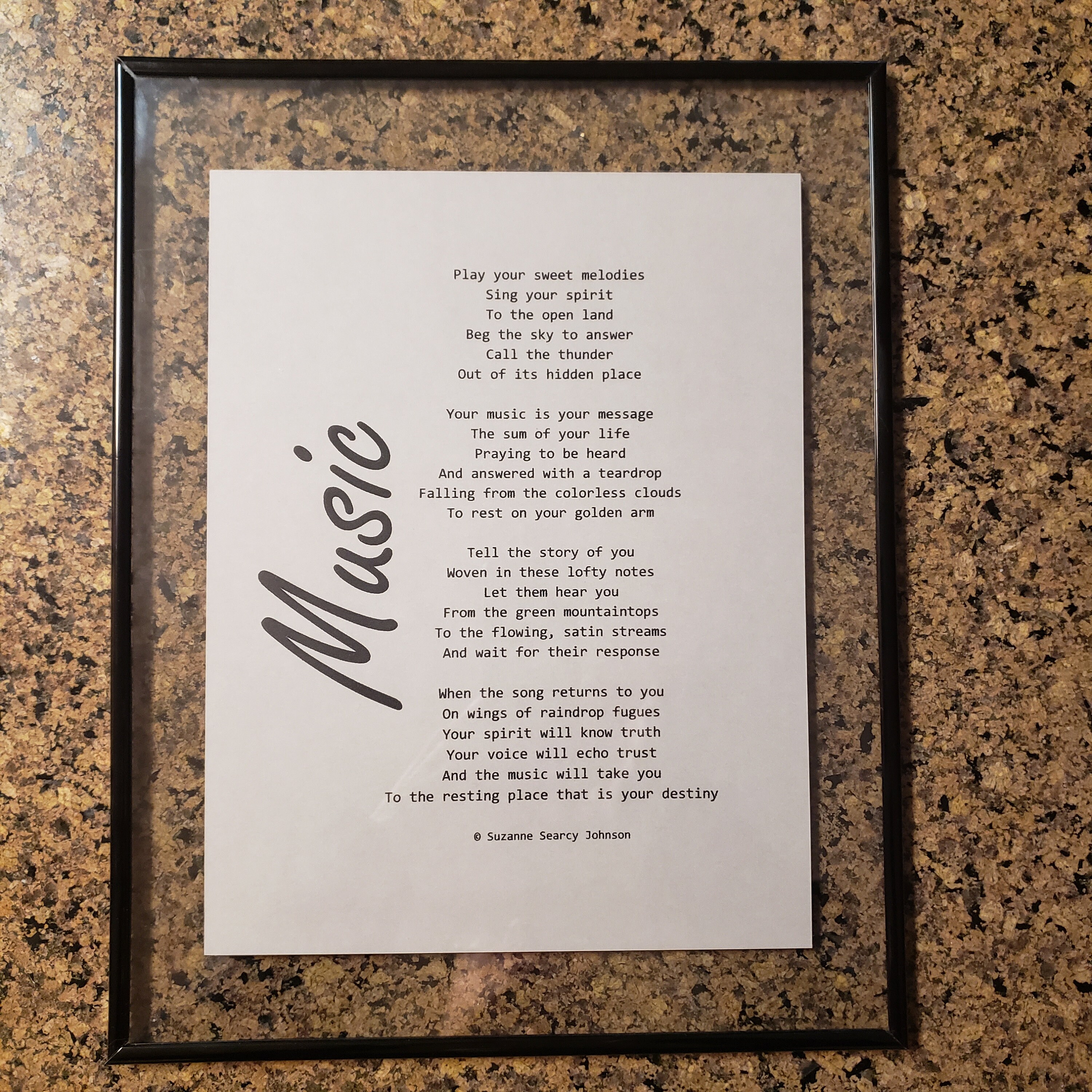 Original Poem in Floating Frame or Canvas Sheet Etsy UK