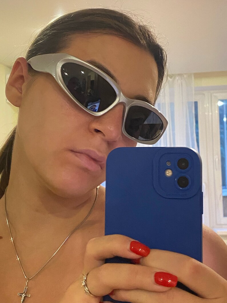 Kim Kardashian Silver Sunglasses Y2K Sunglasses Y2K Etsy