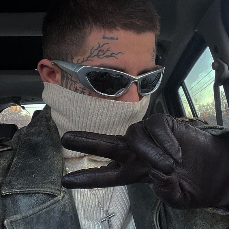 Kim Kardashian Silver Sunglasses Y2K Sunglasses Y2K Etsy