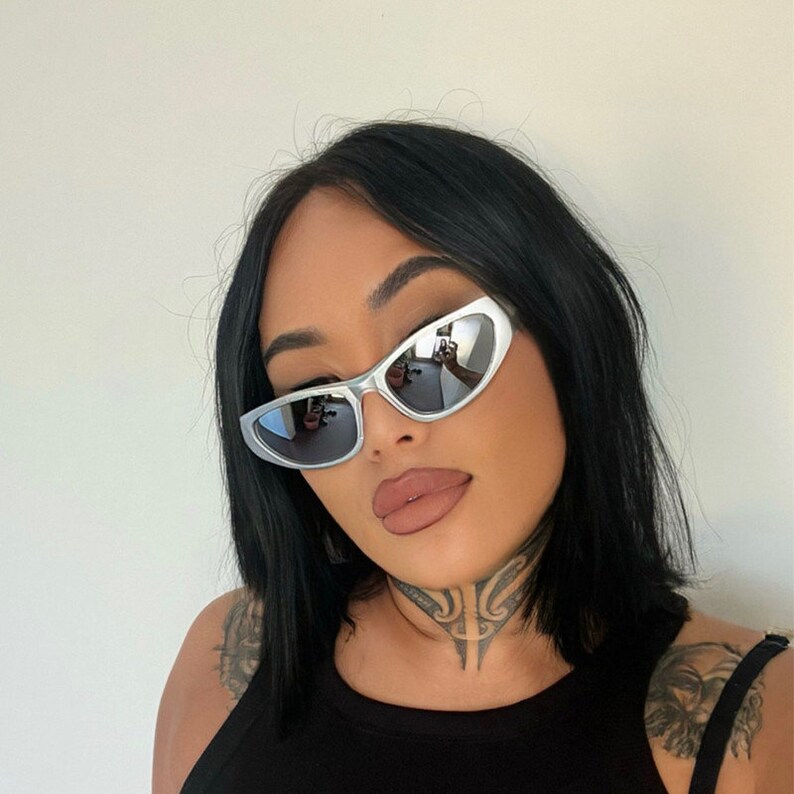 Kim Kardashian Silver Sunglasses Y2K Sunglasses Y2K Etsy