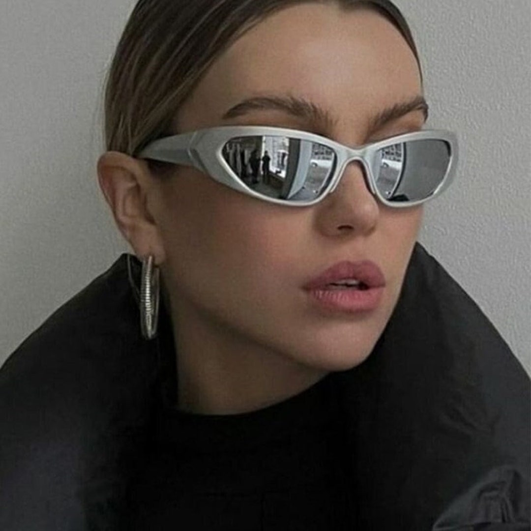 Kim Kardashian Silver Sunglasses Y2K Sunglasses Y2K Etsy