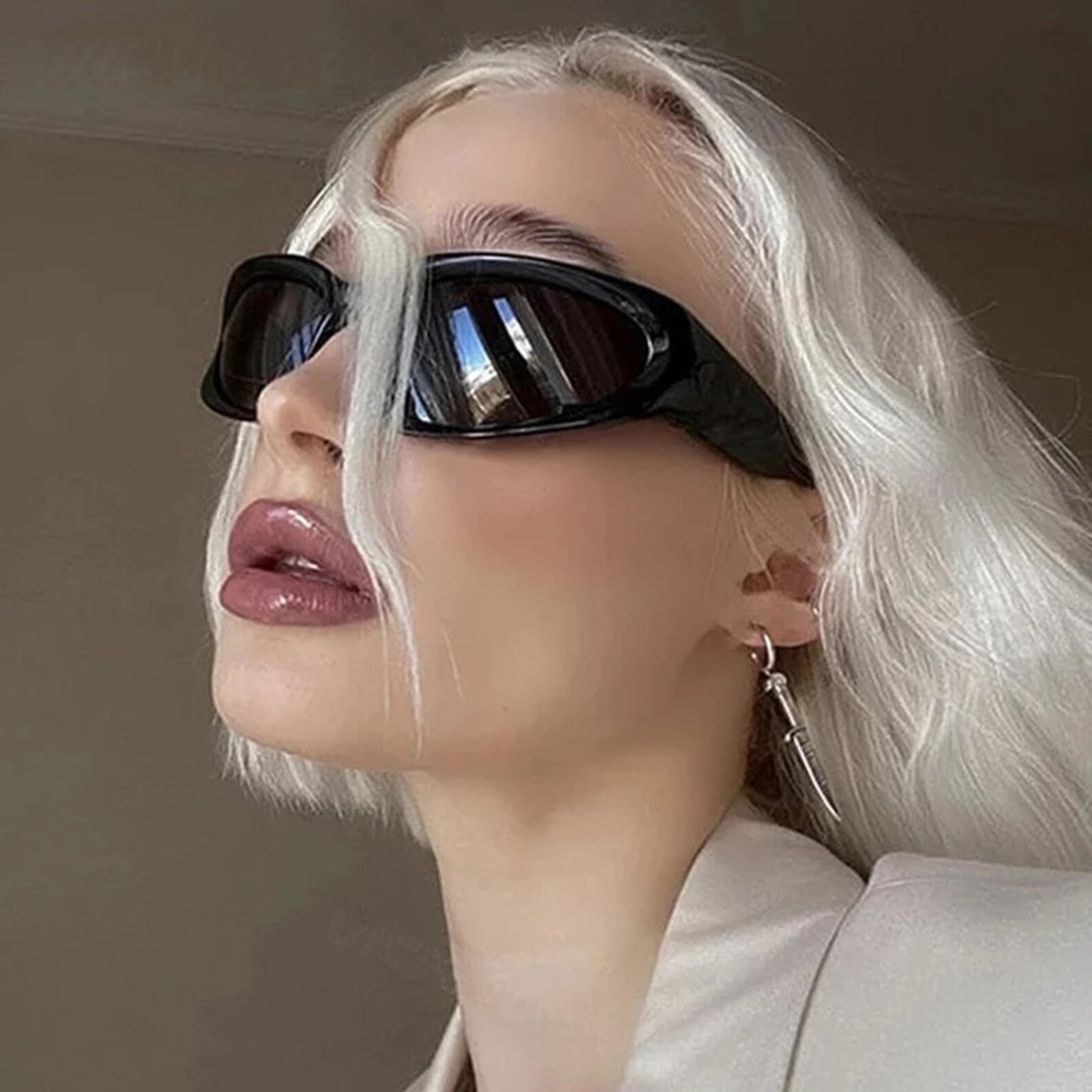 Kim Kardashian Silver Sunglasses Y2K Sunglasses Y2K Etsy