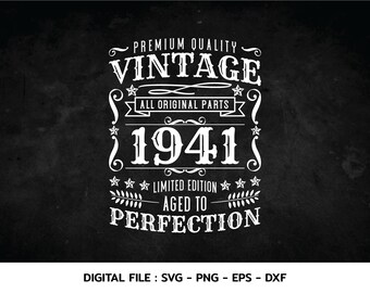 Download Vintage Birthday Svg Etsy