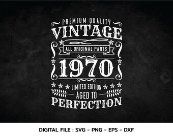 Vintage 1970 Svg You Ll Enjoy Etsy