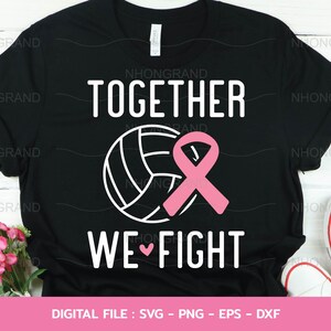 Maglietta da pallavolo con nastro rosa per la sensibilizzazione sul cancro (svg, png, eps, dxf) (Download immediato)
