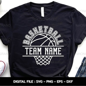 basketball split team name, lover gift t-shirt, Cricut Files, svg, png, eps, dxf, Instant Download