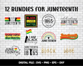 Juneteenth SVG Bundle: Schwarze Geschichte Designs (Digitaler Download)