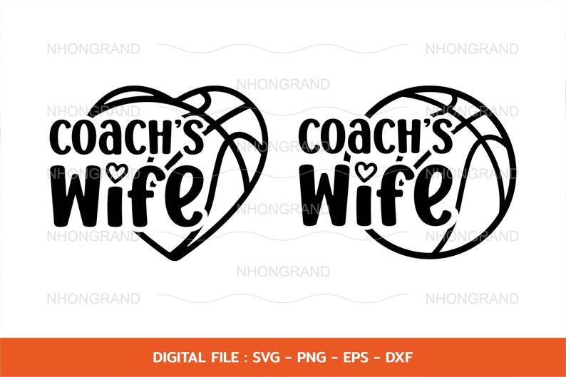 Coach's Wife Basketball Svg Lover Gift Tshirt Cricut Etsy