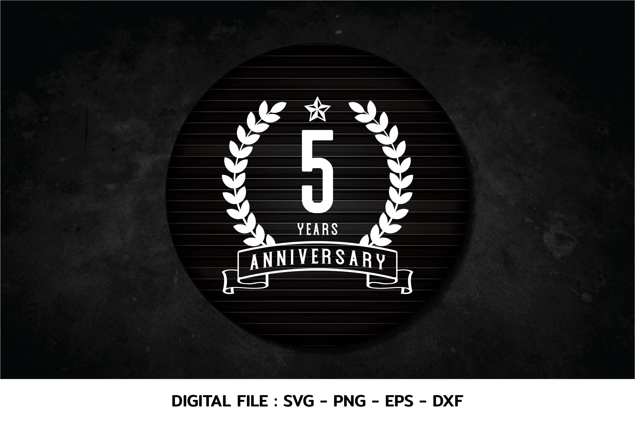 ５ｔｈ　Ａｎｎｉｖｅｒｓａｒｙ　Ｙｅａｒ’ｓ　Ｆｉｎａｌ　Ｌ 5 years anniversary celebration monogram svg, t-shirt, Cricut Files, svg,  png, eps, dxf, Instant Download