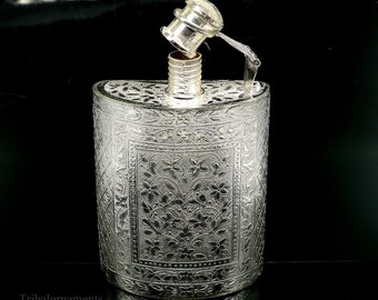 925 sterling silver customized design silver wine bottle, silver drink bottle, royal style silver article, gifting silver utensils su423