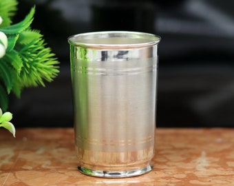 999 pure silver handmade exclusive gifting water glass, silver tumbler, silver vessel, silver utensils, kitchen accessories articles sv68