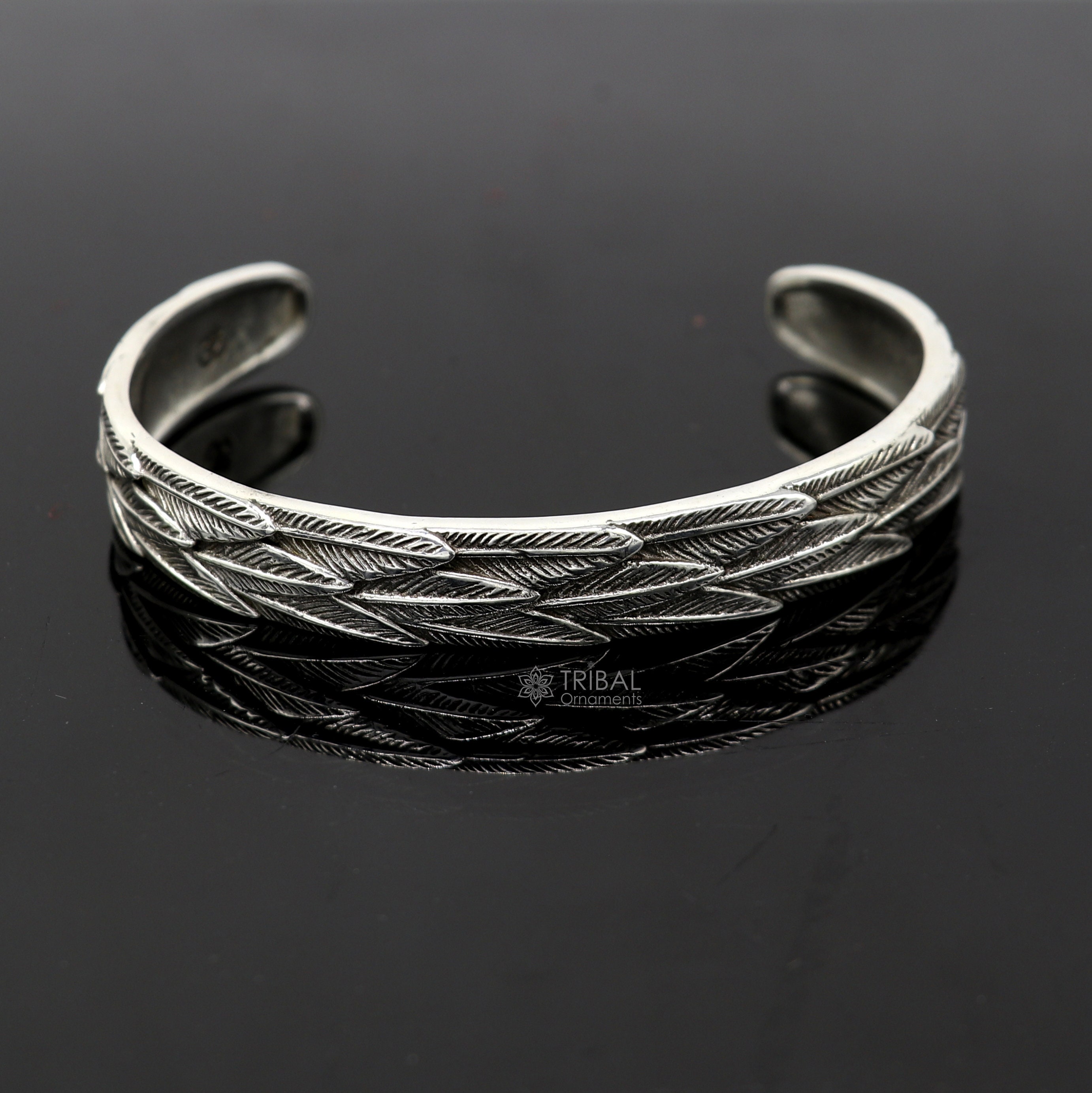 ヴィンテージ フェザーバングル スターリングシルバー 925 シルバー925 フェザー バングル ネイティブ インディアン
