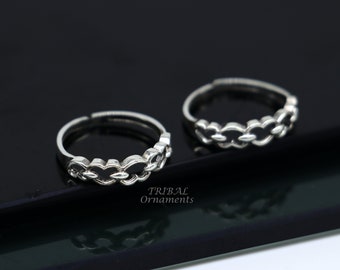 925 sterling silver handcrafted unique design vintage ethnic design brides toe ring for girl's women's ytr26