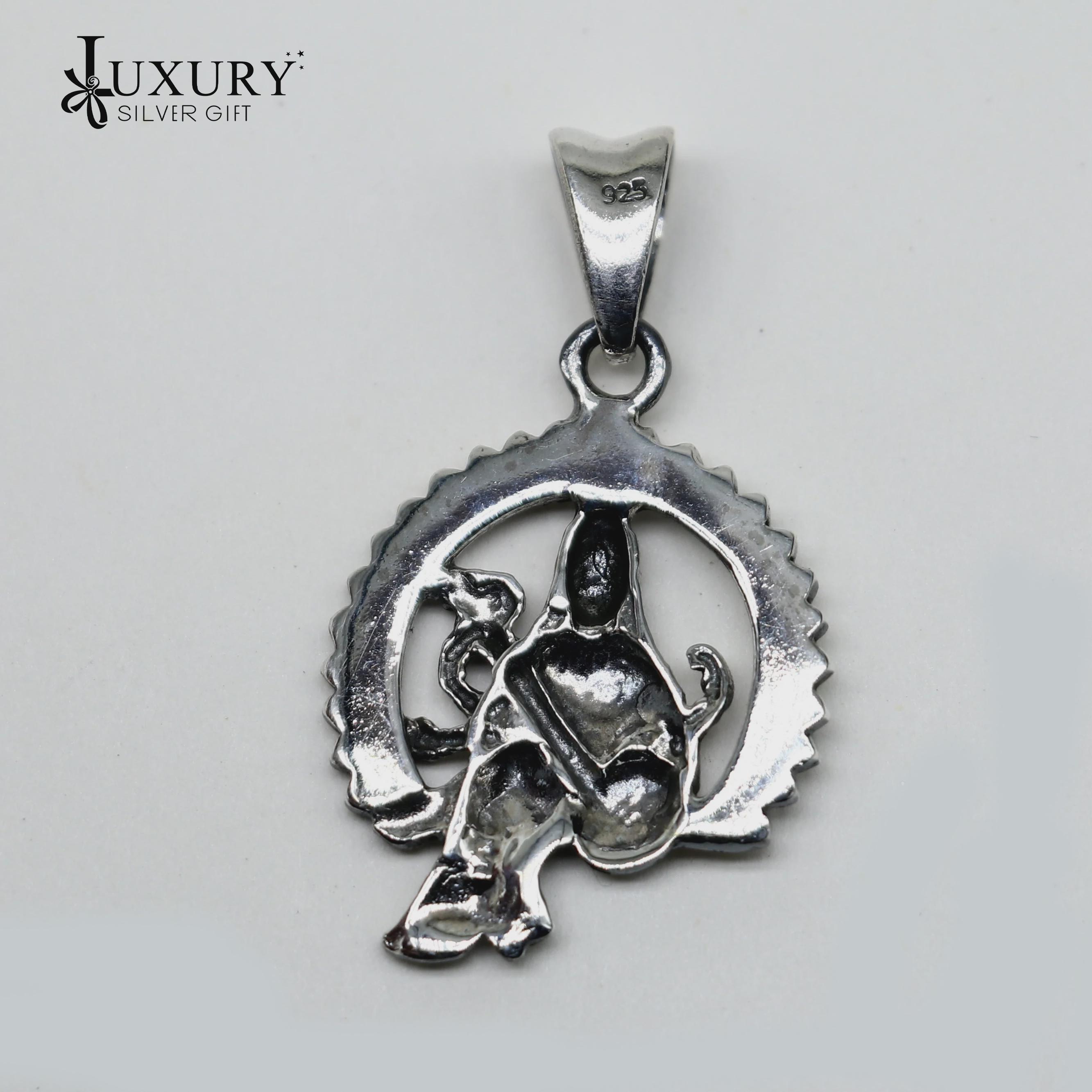 Ciondolo in argento Sterling (purezza 92,5%) con ciondolo a forma di