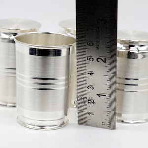 999 pure fine silver handmade water milk cup tumbler, all sizes silver tumbler, silver baby food dining flask, silver utensils gift sv262 image 5