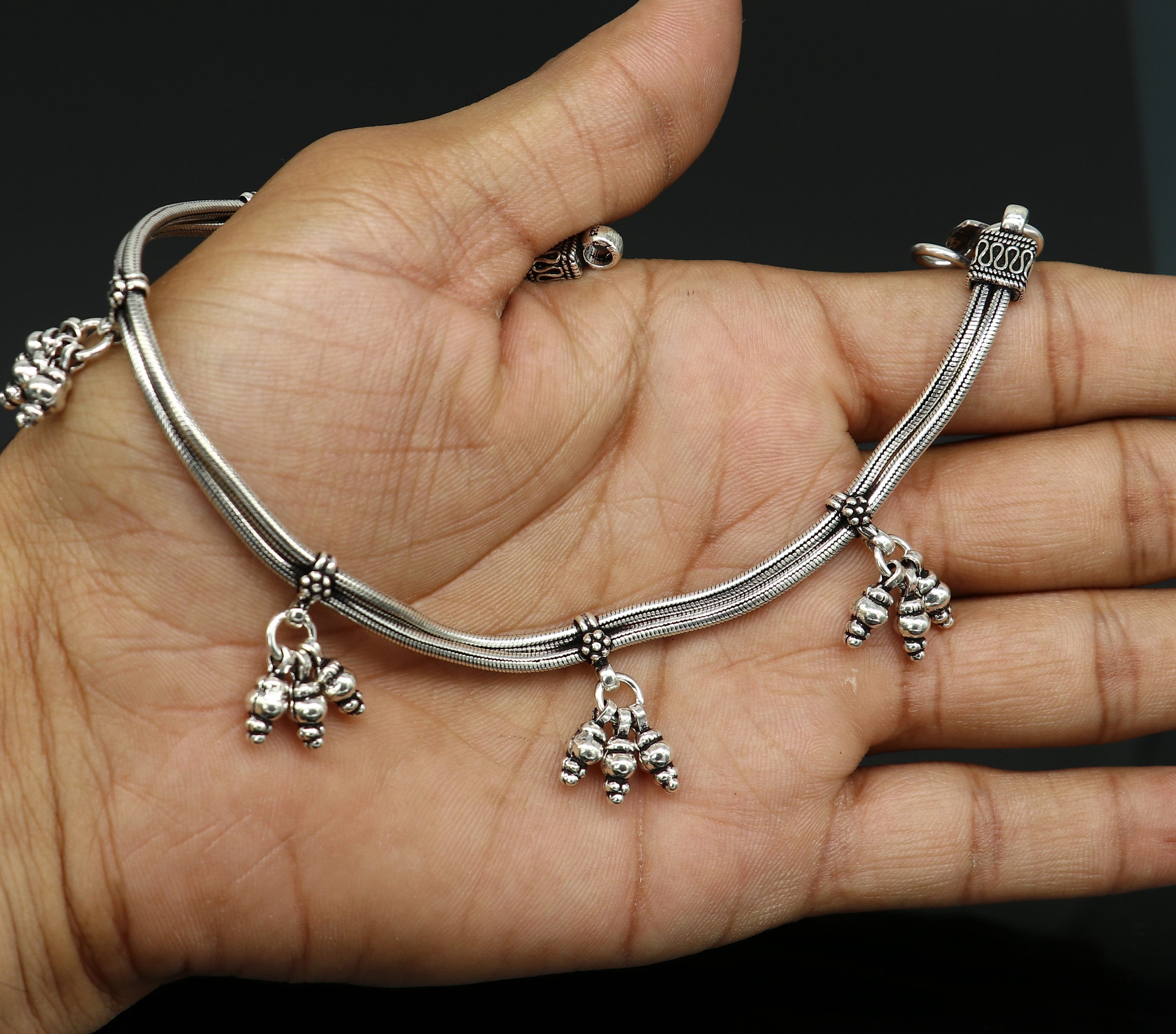 Cavigliere Con Bracciale A Catena Serpente Moda Dolce In Argento Sterling 925 Genuino Per Regalo Gioielli In Argento Sterling Da Donna Silver - Foto 9