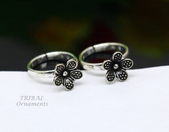 925 sterling silver elegant floral design handmad… - image 6