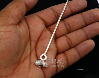 4&quot; inches long handmade solid sterling silver eyeliner stick, kajal sticks, surma stick, fabulous brides vintage style gift su1061